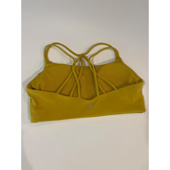 Athleta Womens Yellow Strappy Sports Bra Size S - Picture 4 of 6